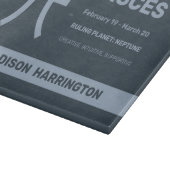 Individuelle Name-/Textzeichen Schneidebrett (Ecke)