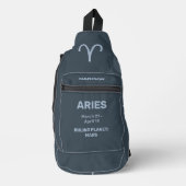 Individuelle Name-/Textzyklenzeichen Crossbody Bag (Vorderseite)