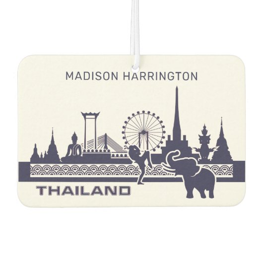 Individuelle Name Thailand Autolufterfrischer (Vorderseite)