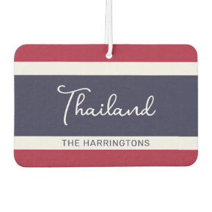 Individuelle Name Thailand Colors Autolufterfrischer
