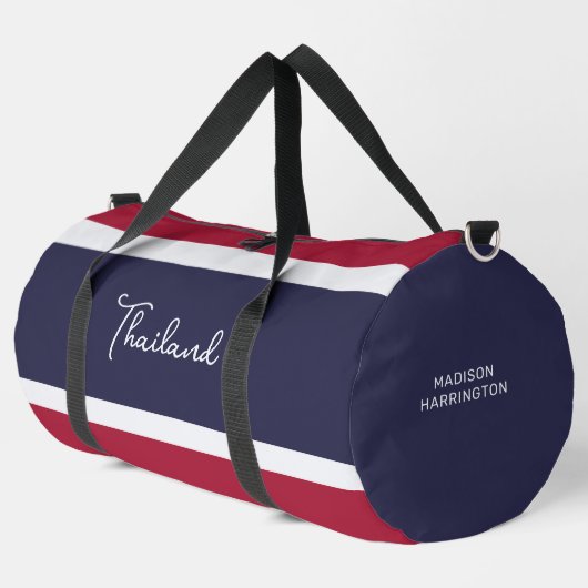Individuelle Name Thailand Colors Duffle Bag (Linke Ecke)