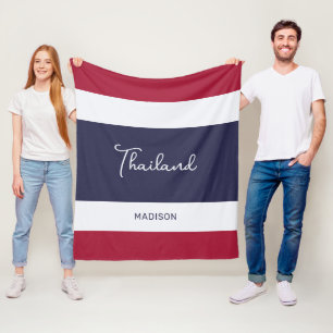 Individuelle Name Thailand Colors Fleecedecke