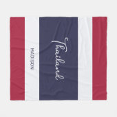Individuelle Name Thailand Colors Fleecedecke (Vorderseite (Horizontal))