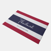 Individuelle Name Thailand Colors Fußmatte (Schrägansicht)