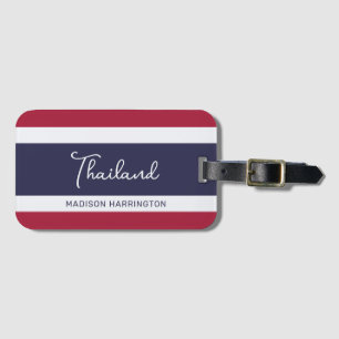 Individuelle Name Thailand Colors Gepäckanhänger