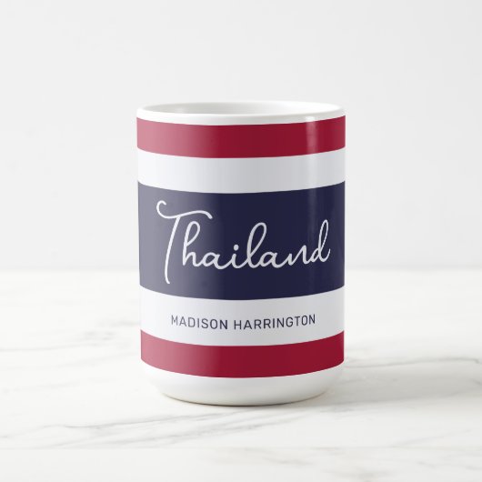 Individuelle Name Thailand Colors Kaffeetasse (Mittel)