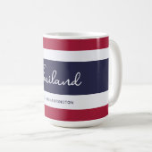 Individuelle Name Thailand Colors Kaffeetasse (VorderseiteRechts)
