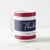 Individuelle Name Thailand Colors Kaffeetasse (Vorderseite Links)