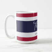 Individuelle Name Thailand Colors Kaffeetasse (Links)