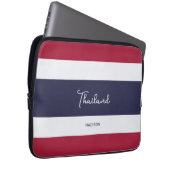Individuelle Name Thailand Colors Laptopschutzhülle (Vorne Rechts)