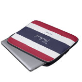Individuelle Name Thailand Colors Laptopschutzhülle (Vorne Knopf)