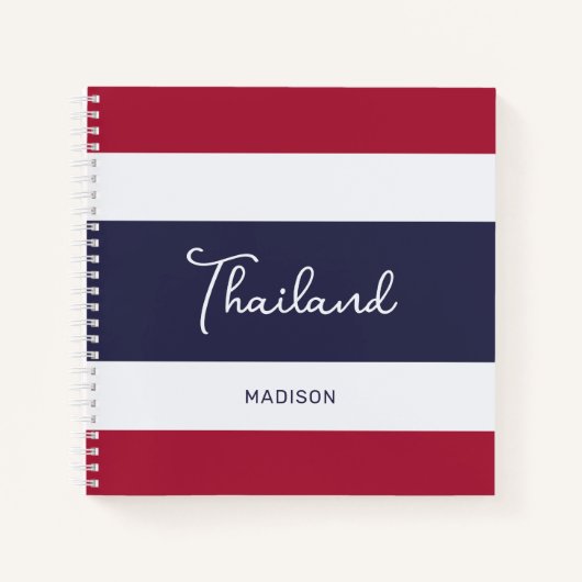 Individuelle Name Thailand Colors Notizblock (Vorderseite)