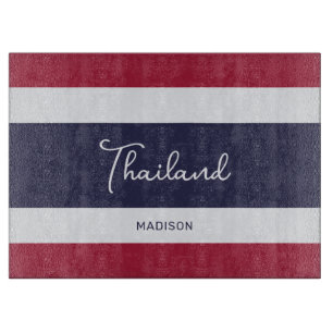 Individuelle Name Thailand Colors Schneidebrett
