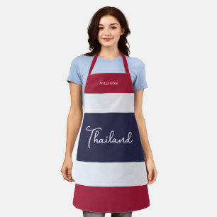 Individuelle Name Thailand Colors Schürze