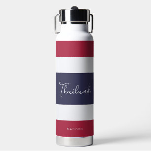 Individuelle Name Thailand Colors Trinkflasche