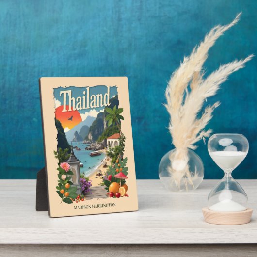 Individuelle Name Thailand Fotoplatte (Seite)