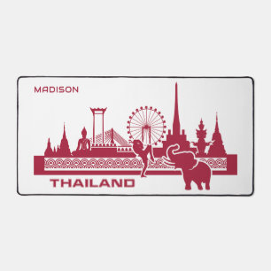 Individuelle Name Thailand Schreibtischunterlage