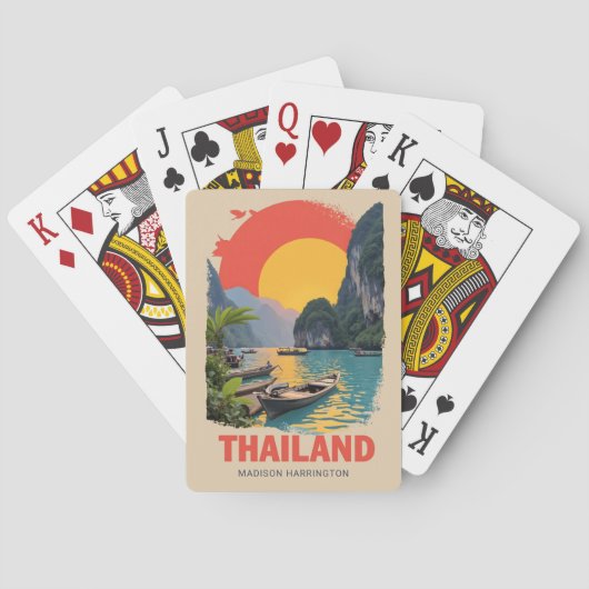 Individuelle Name Thailand Spielkarten (Rückseite)