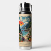 Individuelle Name Thailand Trinkflasche (Hinten)