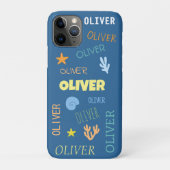 Individuelle Name Theme Beach Starfish Case-Mate iPhone Hülle (Rückseite)