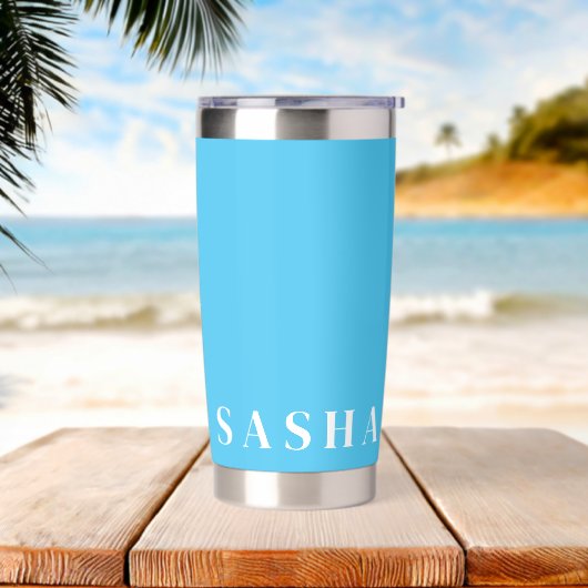 Individuelle Name Thermal Tumbler Thermobecher (Strand)