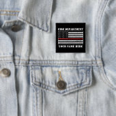 Individuelle Name Thin Red Line Flaggen Stolz Feue Button (Beispiel)