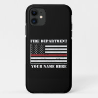 Individuelle Name Thin Red Line Flaggen Stolz Feue