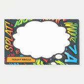 Individuelle Name Think Bubble Fun Comic Book Post-it Klebezettel (Vorderseite)
