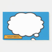 Individuelle Name Think Bubble Fun Comic Book Post-it Klebezettel (Vorderseite)