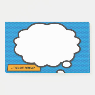 Individuelle Name Think Bubble Fun Comic Book Post-it Klebezettel