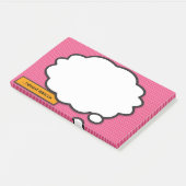 Individuelle Name Think Bubble Fun Retro Comic Buc Post-it Klebezettel (angewinkelt)