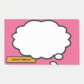 Individuelle Name Think Bubble Fun Retro Comic Buc Post-it Klebezettel (Vorderseite)