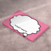Individuelle Name Think Bubble Pink Comic Buchen S Post-it Klebezettel