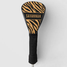 Individuelle Name Tiger Animal Print Muster Classi Golf Headcover