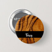 Individuelle Name-Tigerhaut Button (Vorne & Hinten)