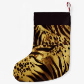 individuelle Name-Tigerhaut Kleiner Weihnachtsstrumpf (Rückseite)