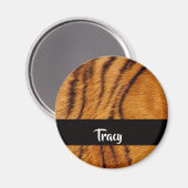 Individuelle Name-Tigerhaut Magnet (Vorderseite/Rückseite)