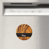 Individuelle Name-Tigerhaut Magnet (In Situ (Geschirrspüler))