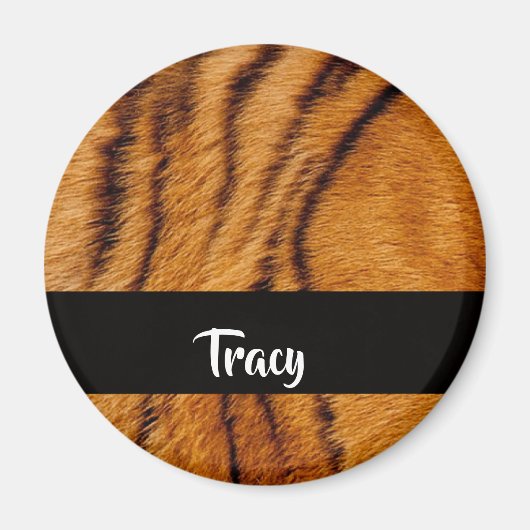 Individuelle Name-Tigerhaut Magnet (Vorne)