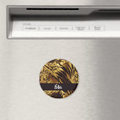 Individuelle Name-Tigerhaut Magnet (In Situ (Geschirrspüler))