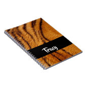 Individuelle Name-Tigerhaut Notizblock (Rechte Seite)