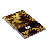 Individuelle Name-Tigerhaut Notizblock (Rechte Seite)