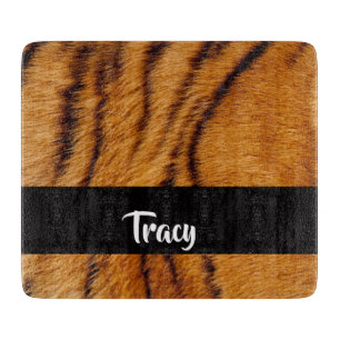 Individuelle Name-Tigerhaut Schneidebrett
