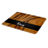 Individuelle Name-Tigerhaut Schneidebrett (Ecke)