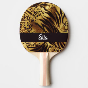 individuelle Name-Tigerhaut Tischtennis Schläger