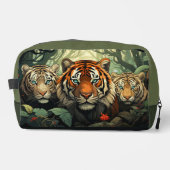 Individuelle Name Tigers Illustration Waschbeutel (Vorderseite)