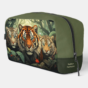Individuelle Name Tigers Illustration Waschbeutel