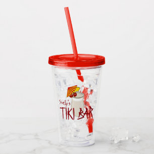 Individuelle Name Tiki Bar Acryltrinkbecher
