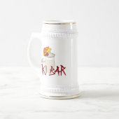 Individuelle Name Tiki Bar Bierglas (Vorderseite Links)