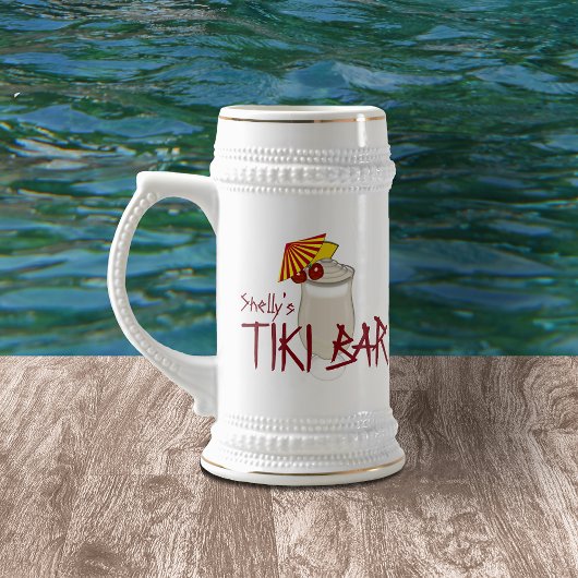 Individuelle Name Tiki Bar Bierglas